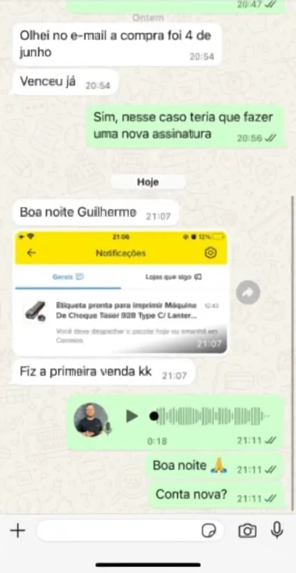 Depoimento de Droper no WhatsApp 5